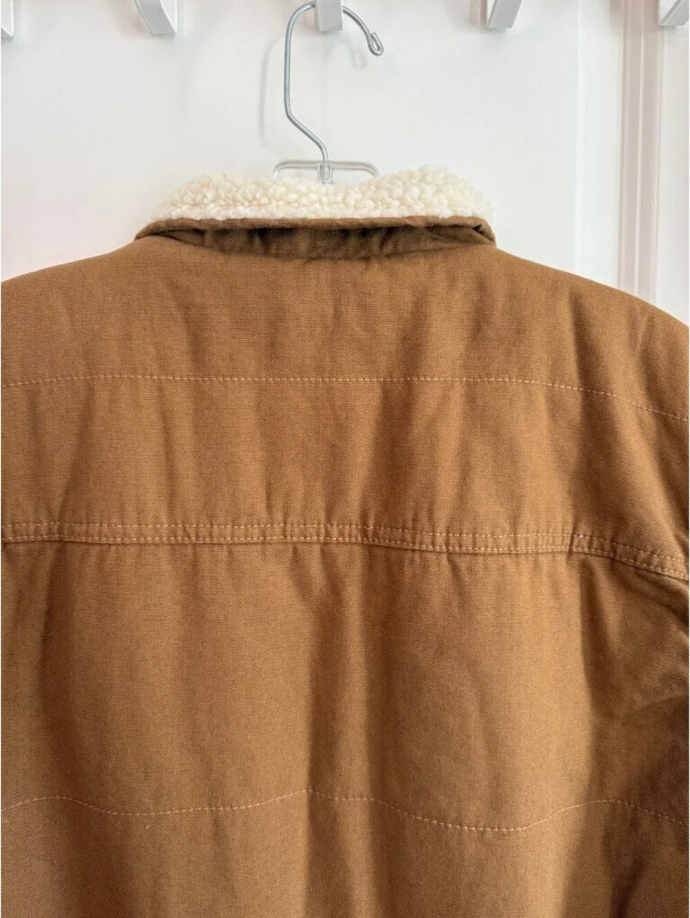 Lee Premium Select XL Brown Sherpa Lined Canvas Workwear Vest Ranch